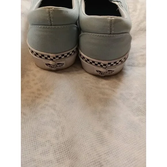 Vans Slip-On Shoes Checkerboard Trim Mens 8 Womens 9.5 Canvas Sneakers 500714 - Picture 5 of 9